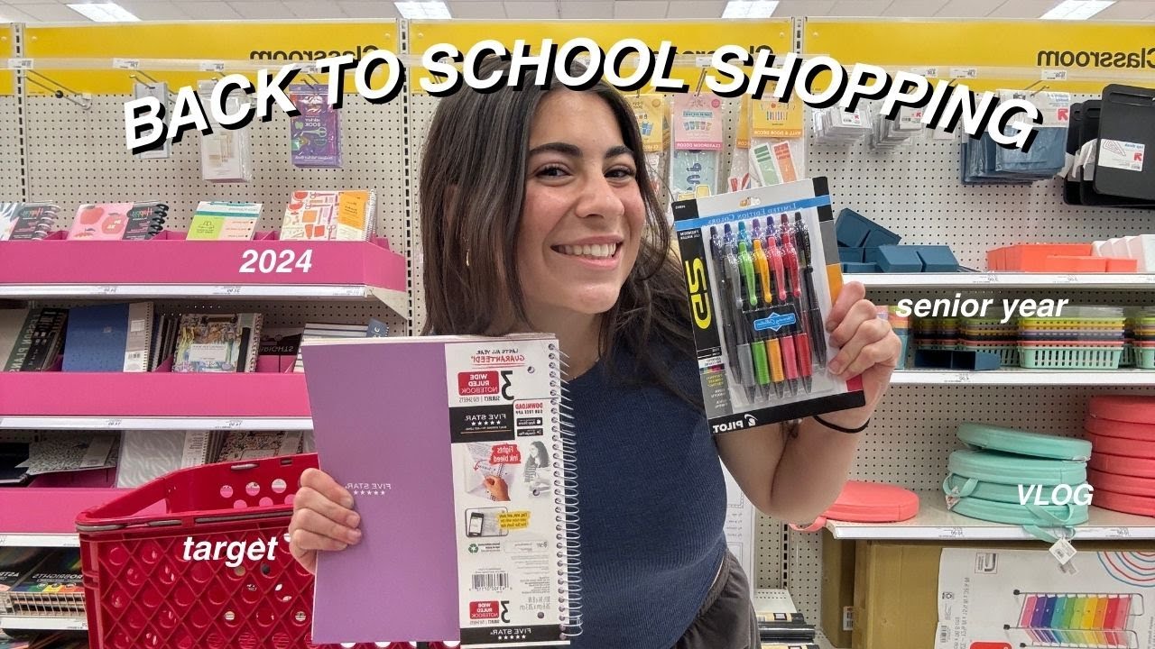 BACK TO SCHOOL SHOPPING at target!! | senior year of high school 2024