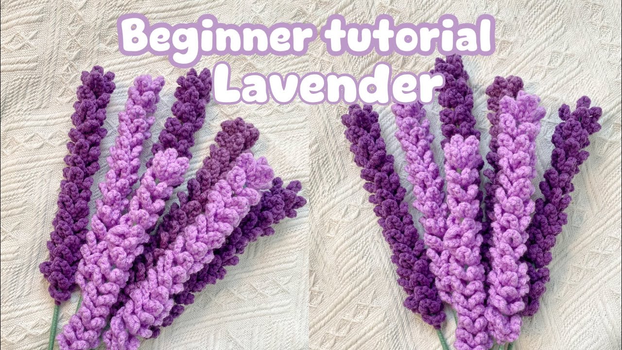How to Crochet Lavender | Easy Step by Step | Tutorial for Beginners |Crochet Flower
