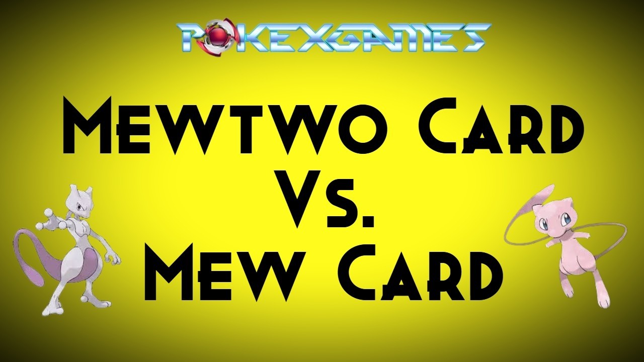 PXG testes de Mewtwo Card e Mew Card