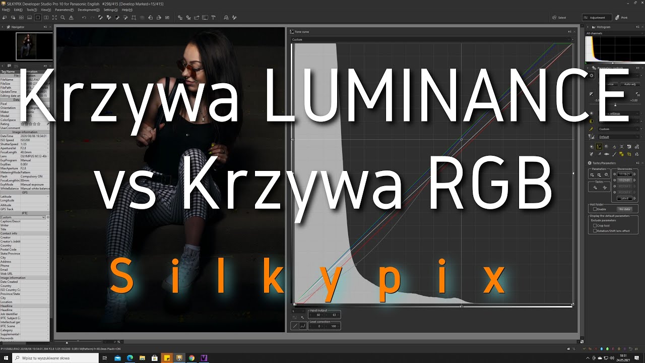 Krzywa Luminance w Silkypix - dowolnie kształtuj światła i cienie bez wpływania na nasycenie kolor&oacute;w