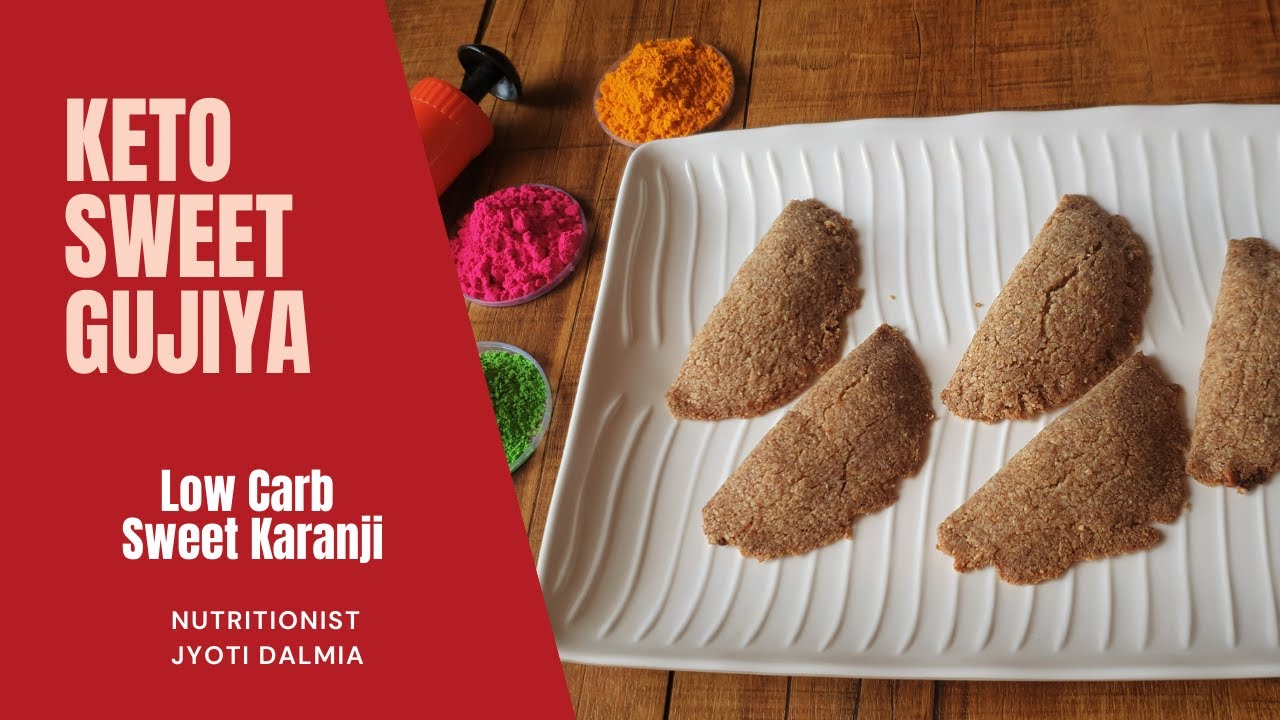 Keto Sweet Gujiya/Karanji (Indian Sweet)