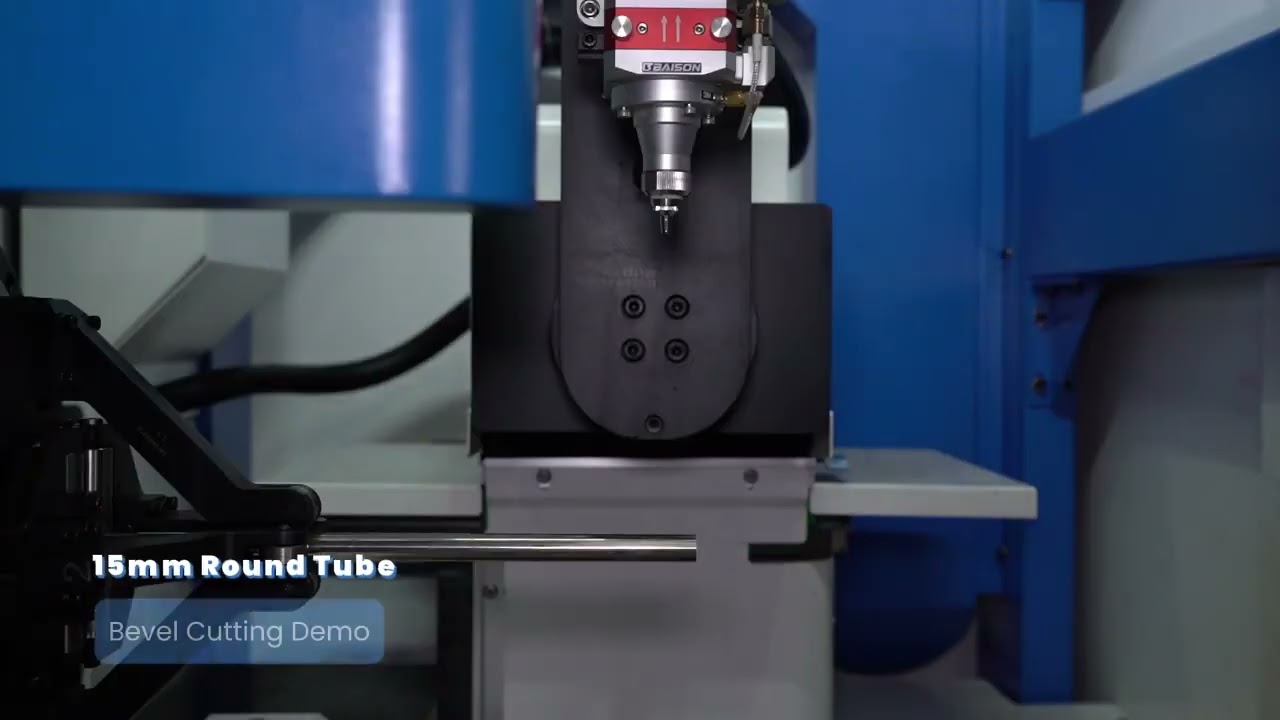 DeltaLaser K12C + Bevel #TubeLaser #BevelCutting #metalfabrication
