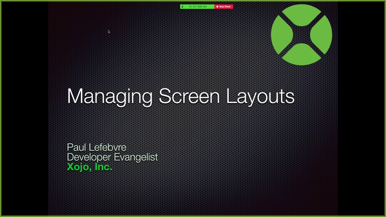 Managing Screen Layouts
