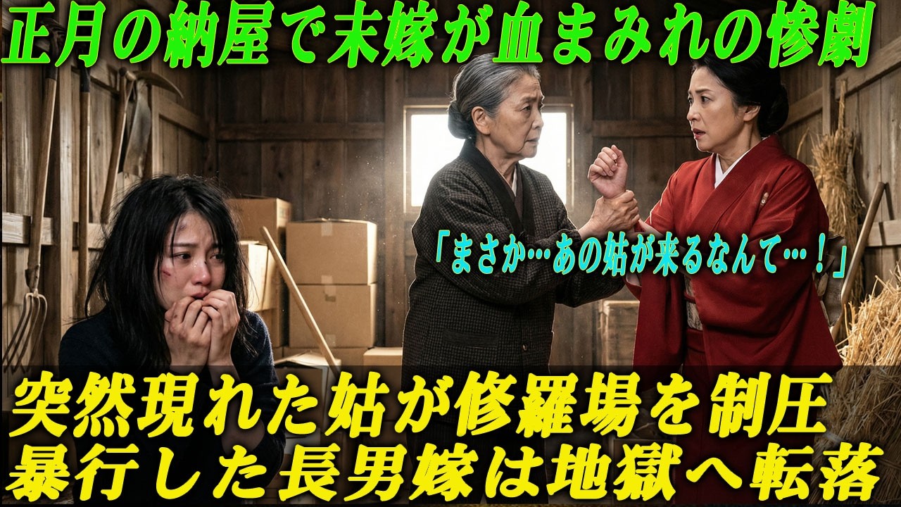 正月の納屋で末嫁を半殺しにした長男嫁――だが次の瞬間、姑の出現で立場が完全逆転し地獄が始まった