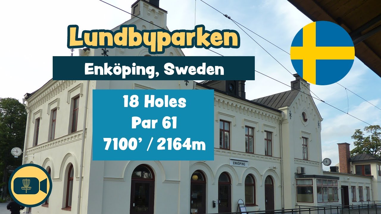 Lundbyparken (Blue Layout), Enköping, Sweden - Disc Golf Course Preview