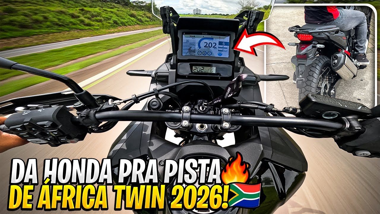 DA HONDA PRA CASA DE ÁFRICA TWIN 2026, PRIMEIRO MOTOVLOG, DEU RUIM COM A BATERIA 🪫😭