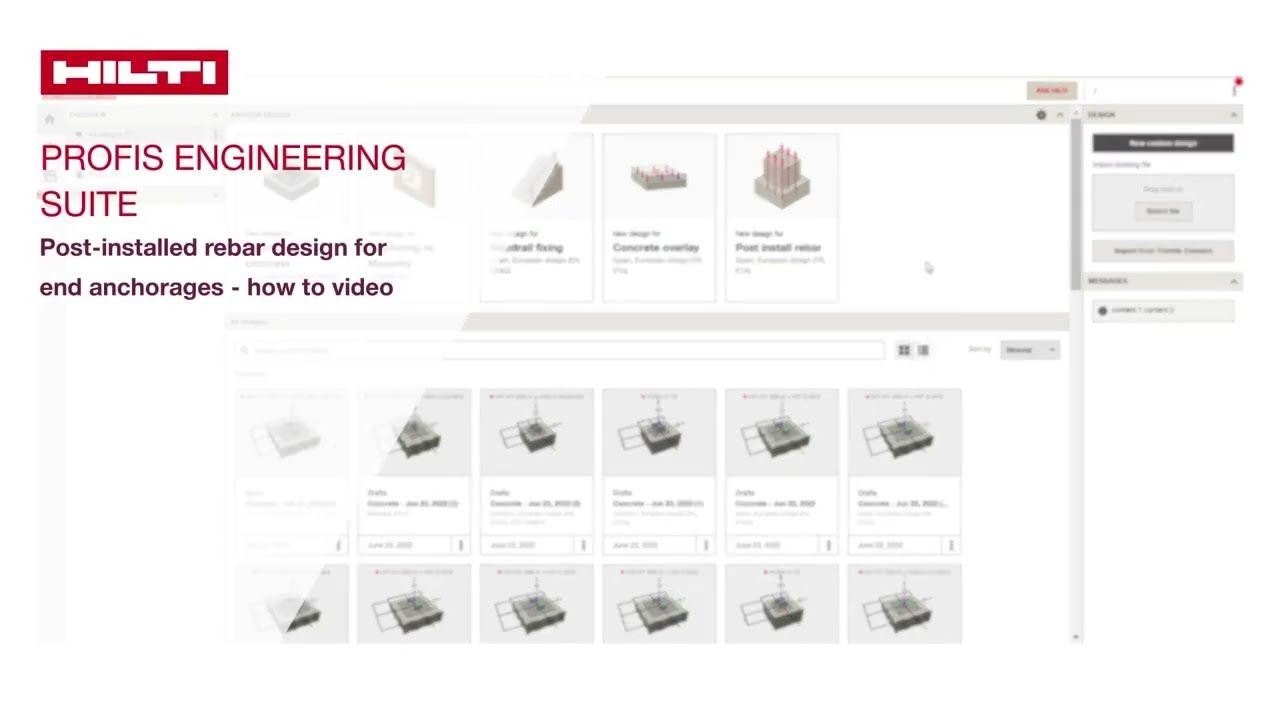 Hilti PROFIS Engineering - Dimensionering av armering i betong
