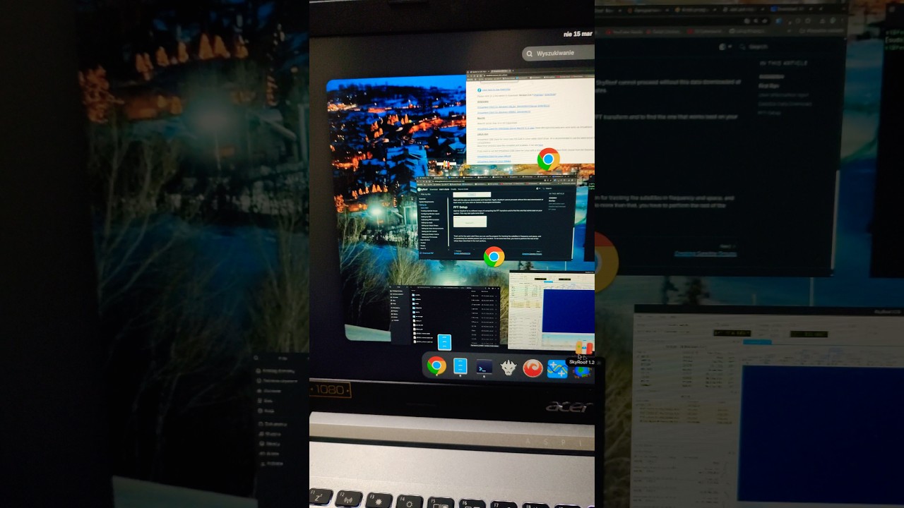 SkyRoof 1.26 on Linux satellite tracking Fedora 43 - działa choć nie do końca ;) HAM RADIO LINUX
