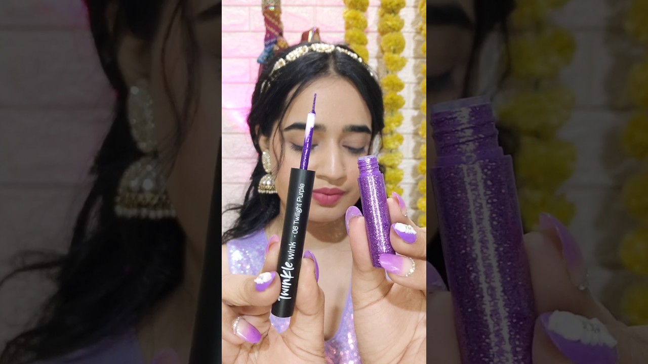 Mars Twinkle Wink Eyeliner 💜 #marscosmetics #eyeliner #newlaunch #shorts #glittereyeliner #yt