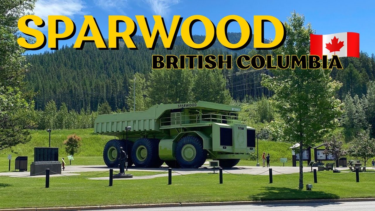 Tour around town of SPARWOOD, British Columbia | Canada [4K]- Home of world’s largest truck