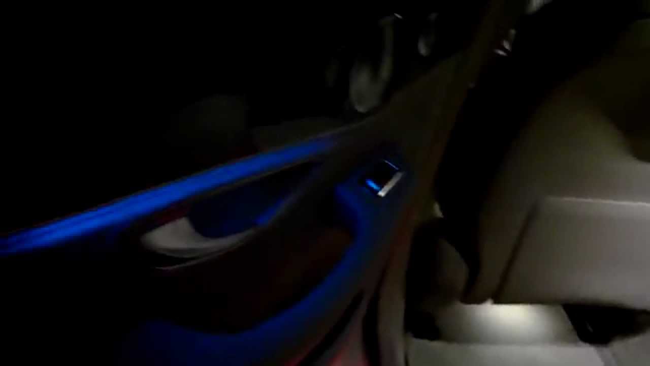 Mercedes C200 C-Class 2014 2015 LED Ambient light lights night interior presentation 1