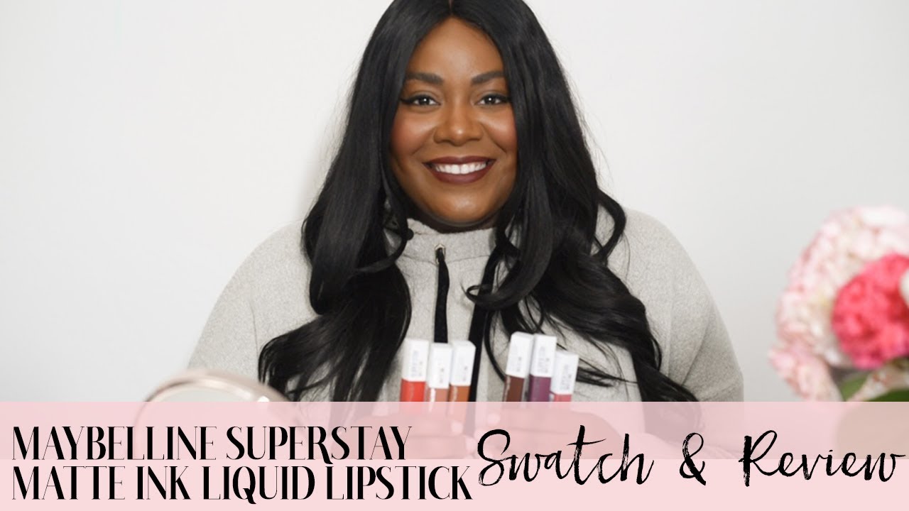 Maybelline SuperStay Matte Ink Fall Lipstick Swatches