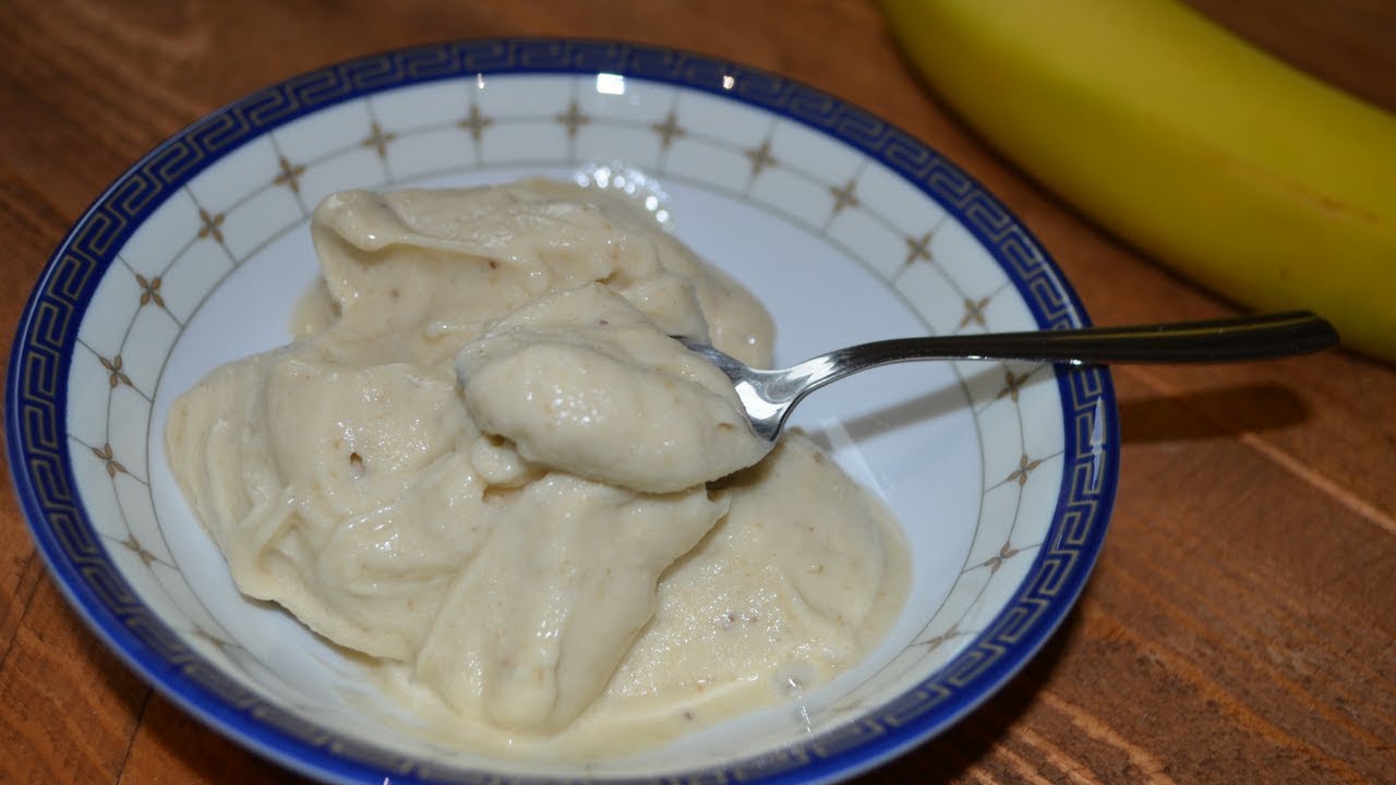 Gelato alla banana superveloce e light