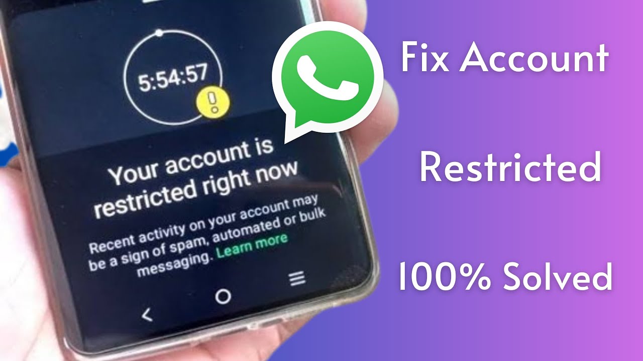 Ваш аккаунт сейчас ограничен. Решение проблемы WhatsApp / Исправлено