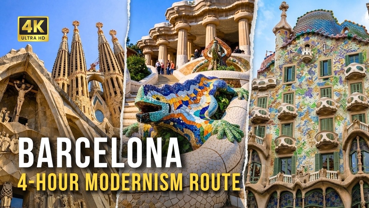 Barcelona Walking Tour ☀️ 4H Маршрут модернизма | Архитектурные жемчужины Гауди