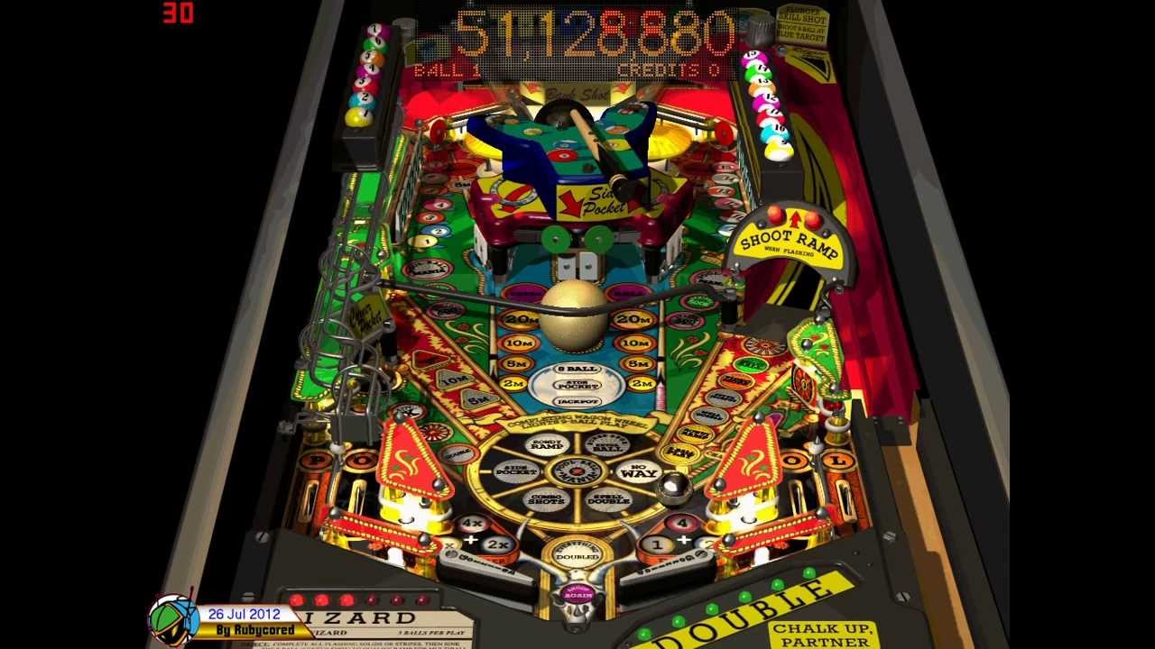 Microsoft Pinball Arcade (1998, PC) - 7 of 7: Cue Ball Wizard (2.35 Billion)[720p50]