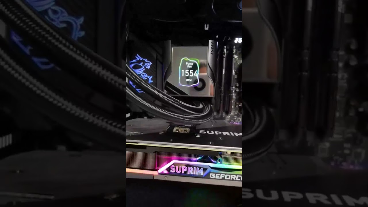 MSI Gaming Setup Liquid Cooler New design