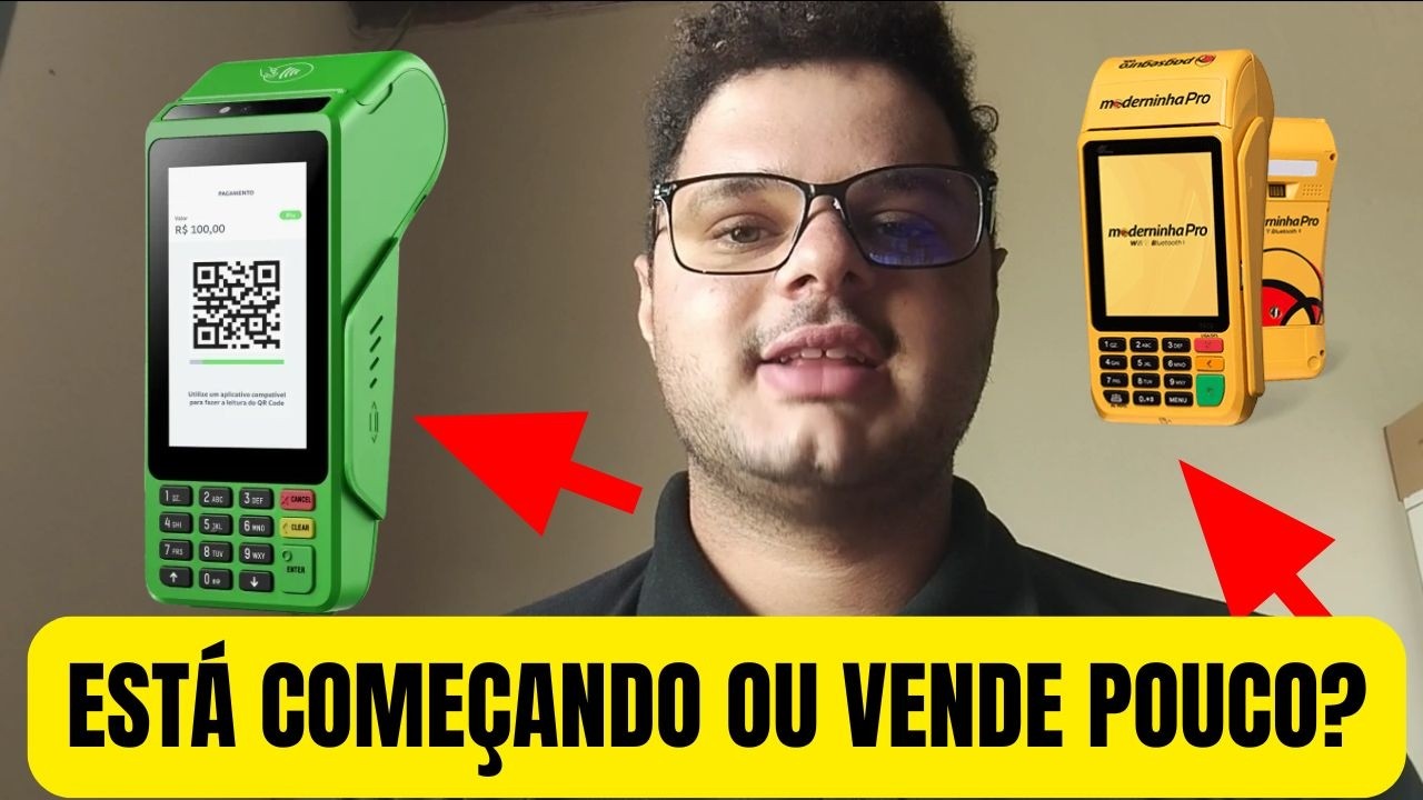 SE FOR ESCOLHER A melhor maquina de cartão para quem vende pouco  ESCOLHA ESSA!