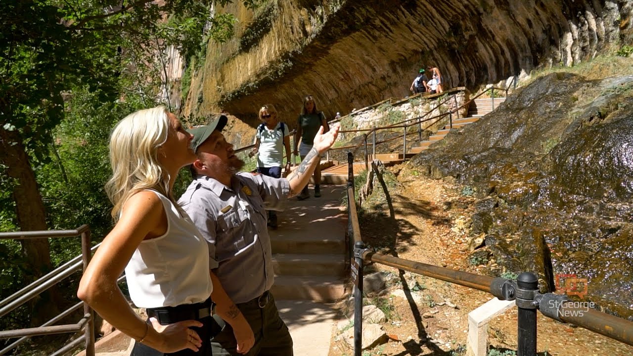 Zion National Park reopens Weeping Rock trail and living wall of greenery
