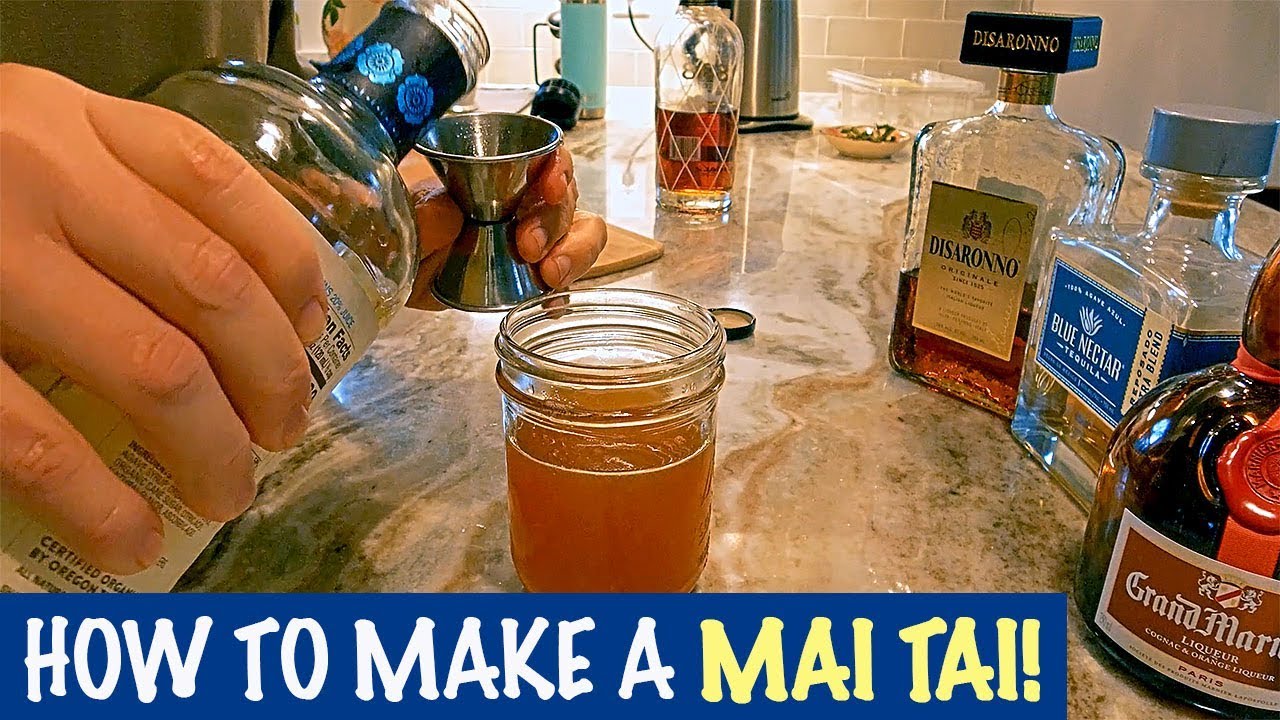 How To Make A Mai Tai With Rum, Amaretto, Tequila and Grand Marnier