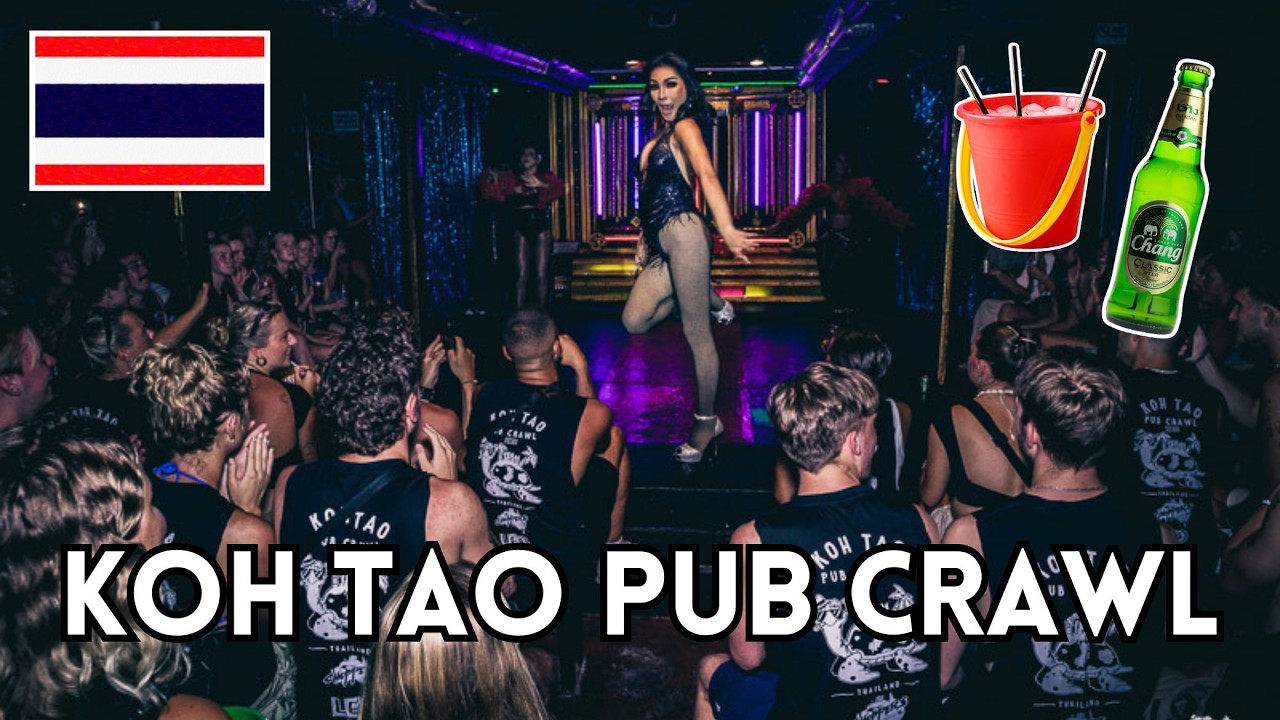 Exploring Koh Tao's Epic Pub Crawl: Asia's Biggest Party Night! | Thailand Nightlife Vlog