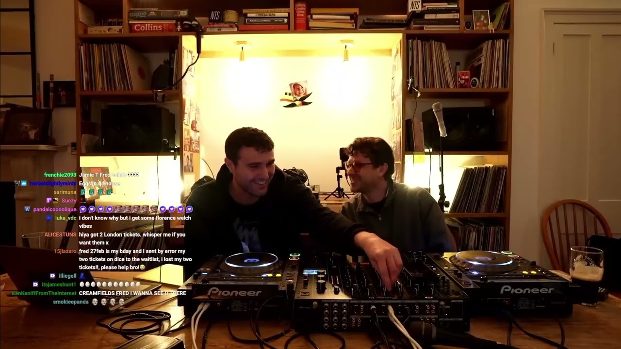 Fred again twitch stream with Jamie T in London