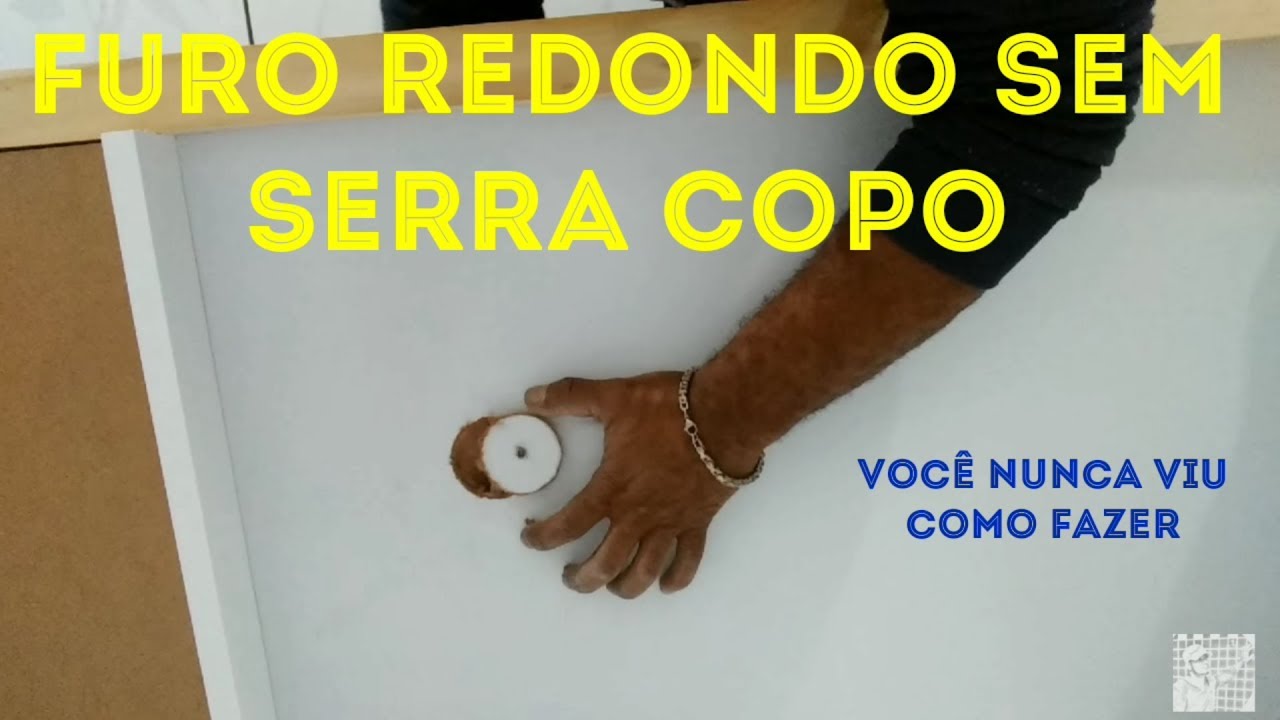 Até uma criança faz isso [ furo redondo em gabinete de pia sem serra copo, serrinha ou  faca.