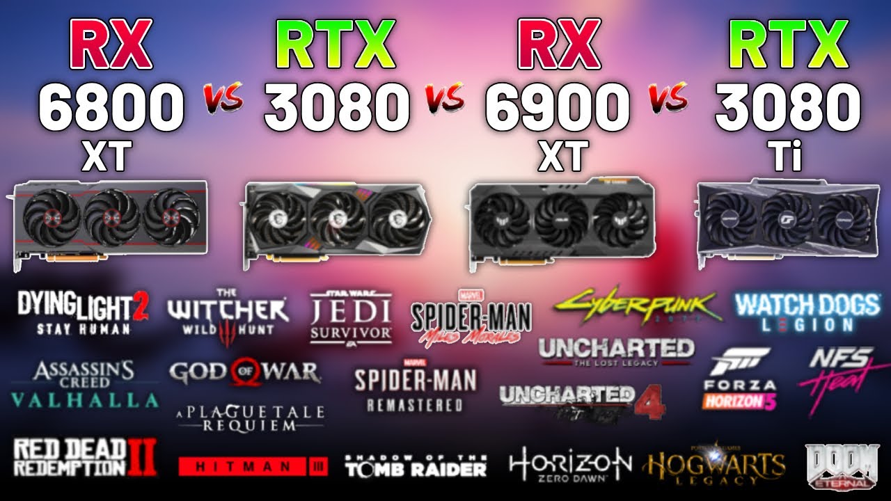 20 Games on RX 6800 XT vs. RTX 3080 vs. RX 6900 XT vs. RTX 3080 Ti in 2023 - 1440p