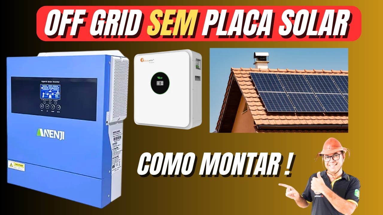 Como montar Off Grid SEM PLACA SOLAR -  para usar em apartamentos ou para apagão