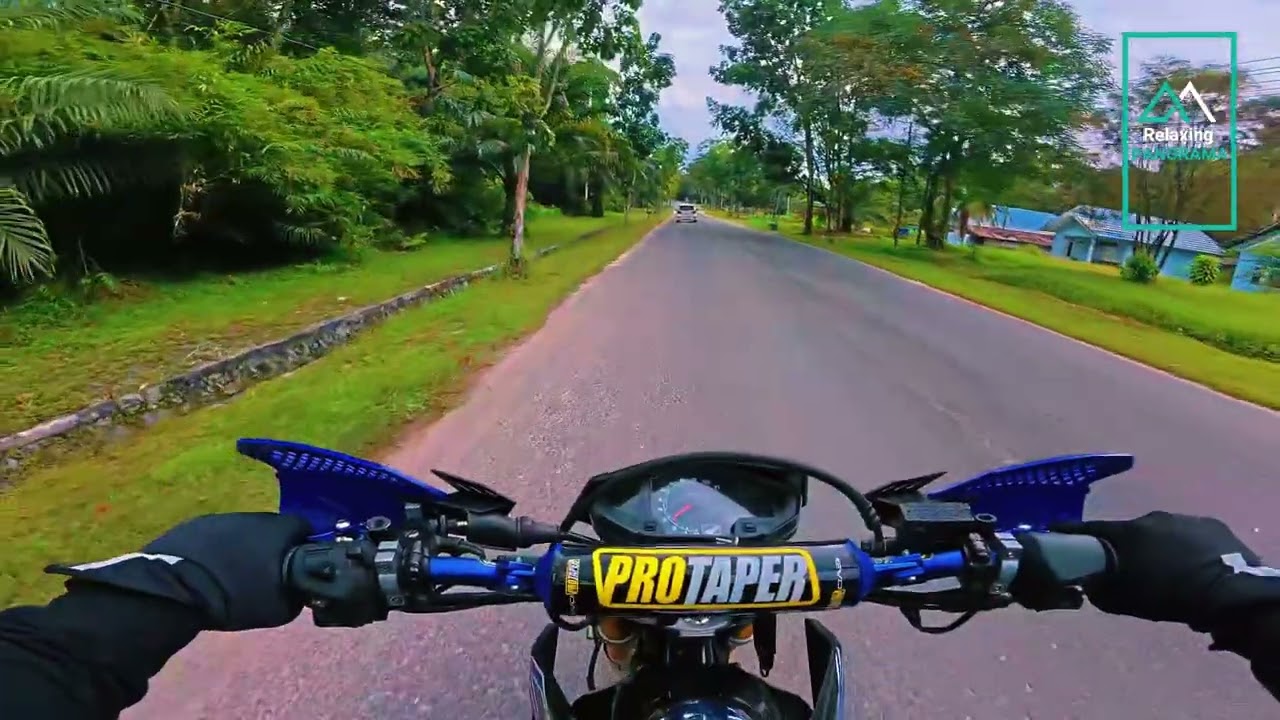 🏍️ Relaxing Daytime Motovlog | Tranquil Ride Through a Lush Airbase & Military Complex 🌿✨