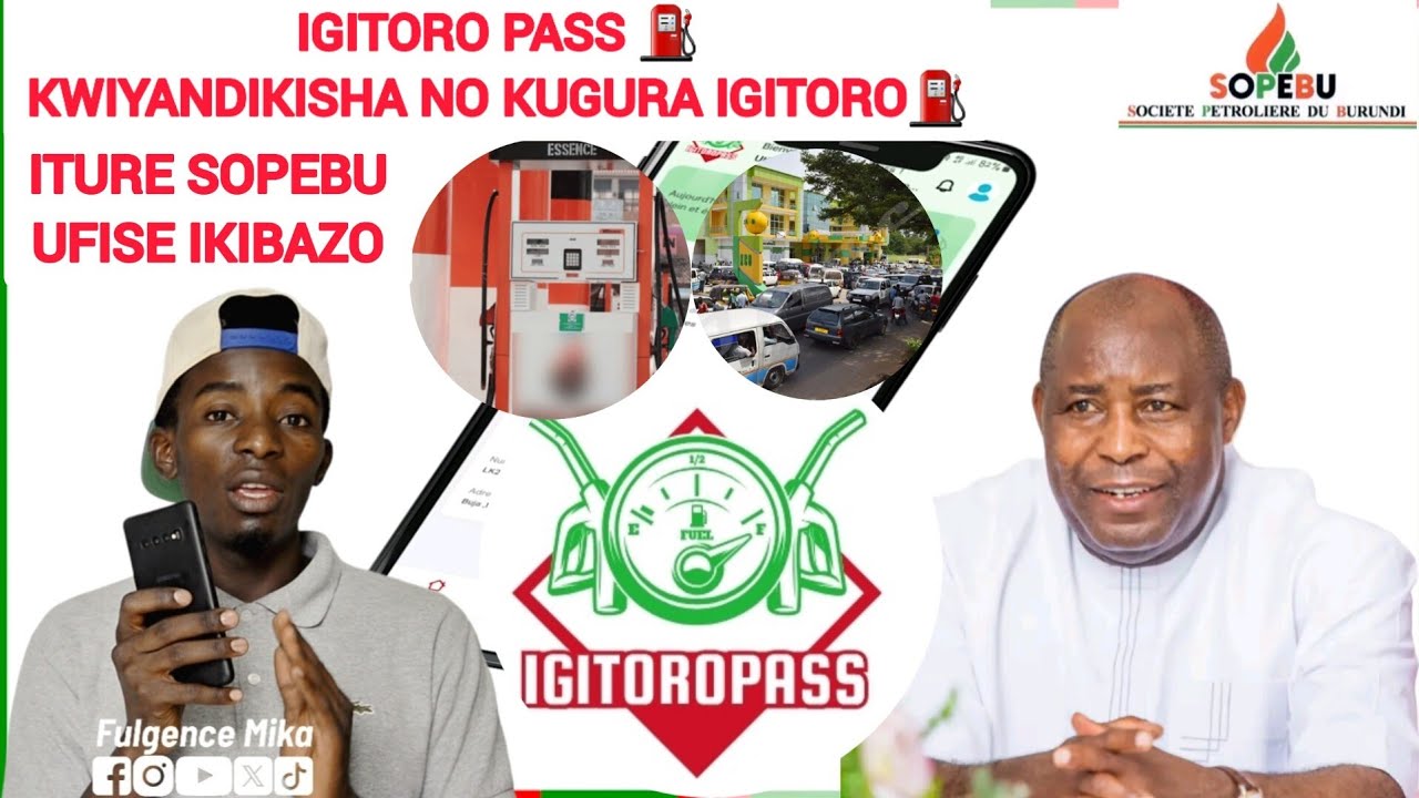 IGITORO PASS⛽️ RABA UKO BIYANDIKISHA N'UKO BAGURA IGITORO MU BURUNDI 🇧🇮