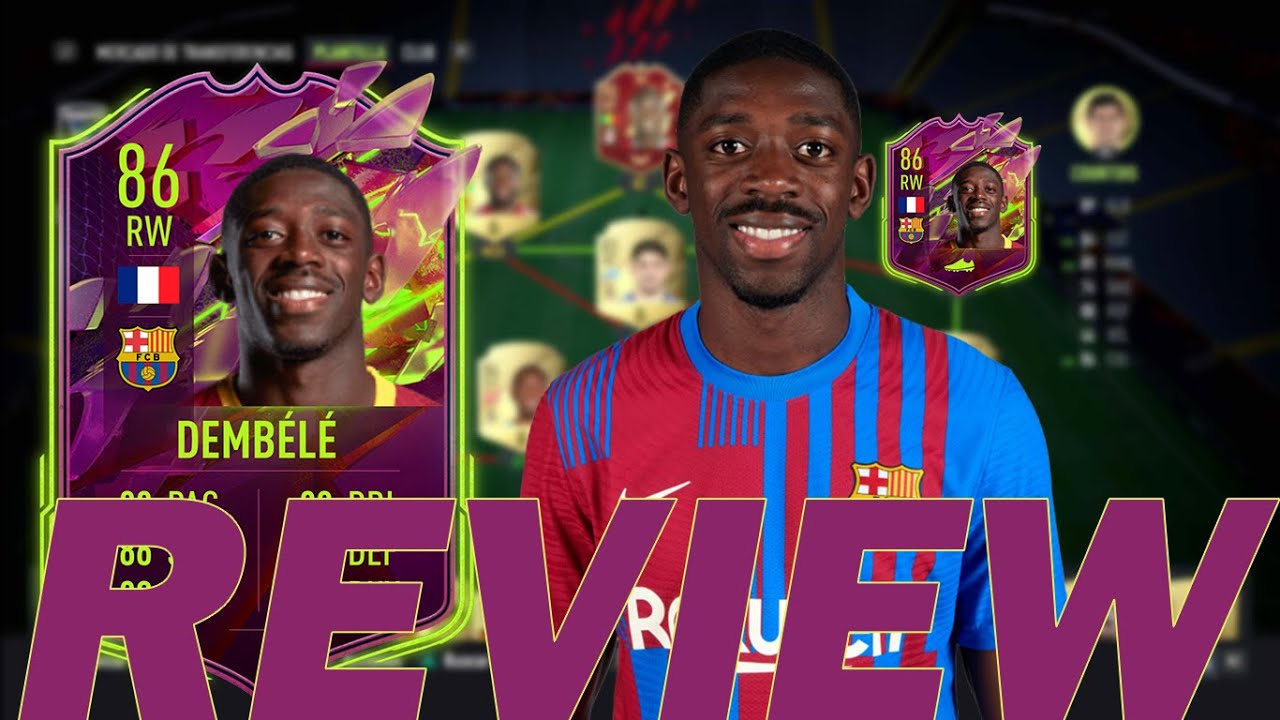 el mejor de la liga santander?86 OUSMANE DEMBELE ROMPE REGLAS RULE BREAKER PLAYER REVIEW FIFA 22