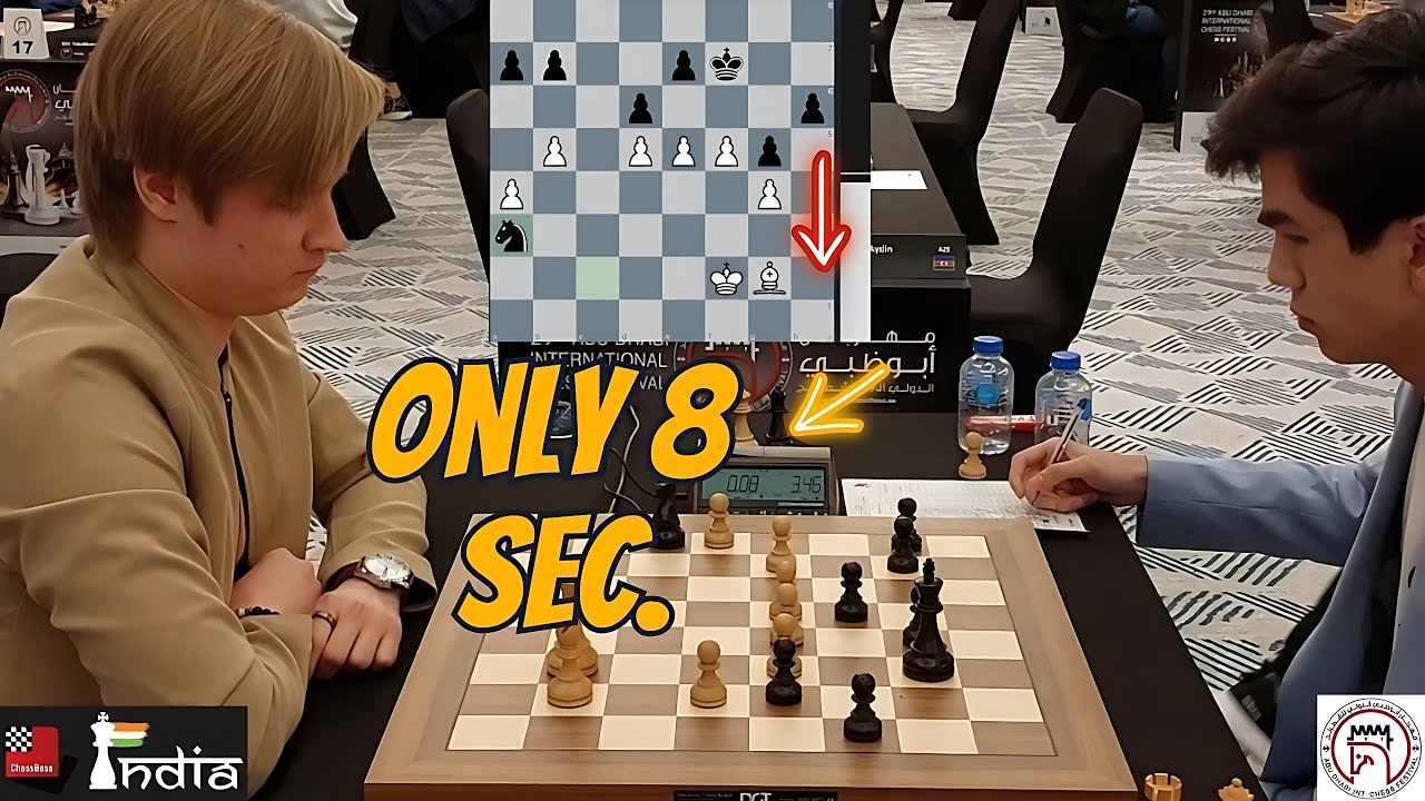 Sindarov's Scintillating Knight vs Bishop Endgame | 29th Abu Dhabi Masters