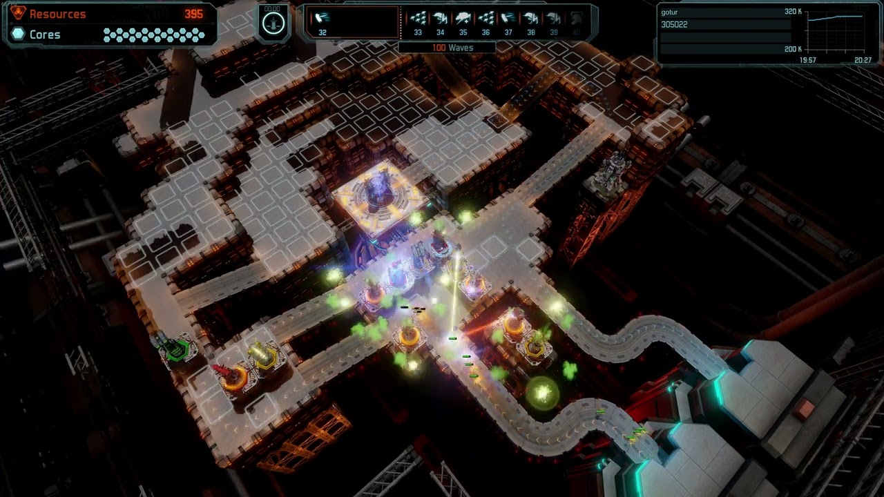 Defense Grid 2 19 - Out of Control - Super Grinder on Elite - no core taken from reactor