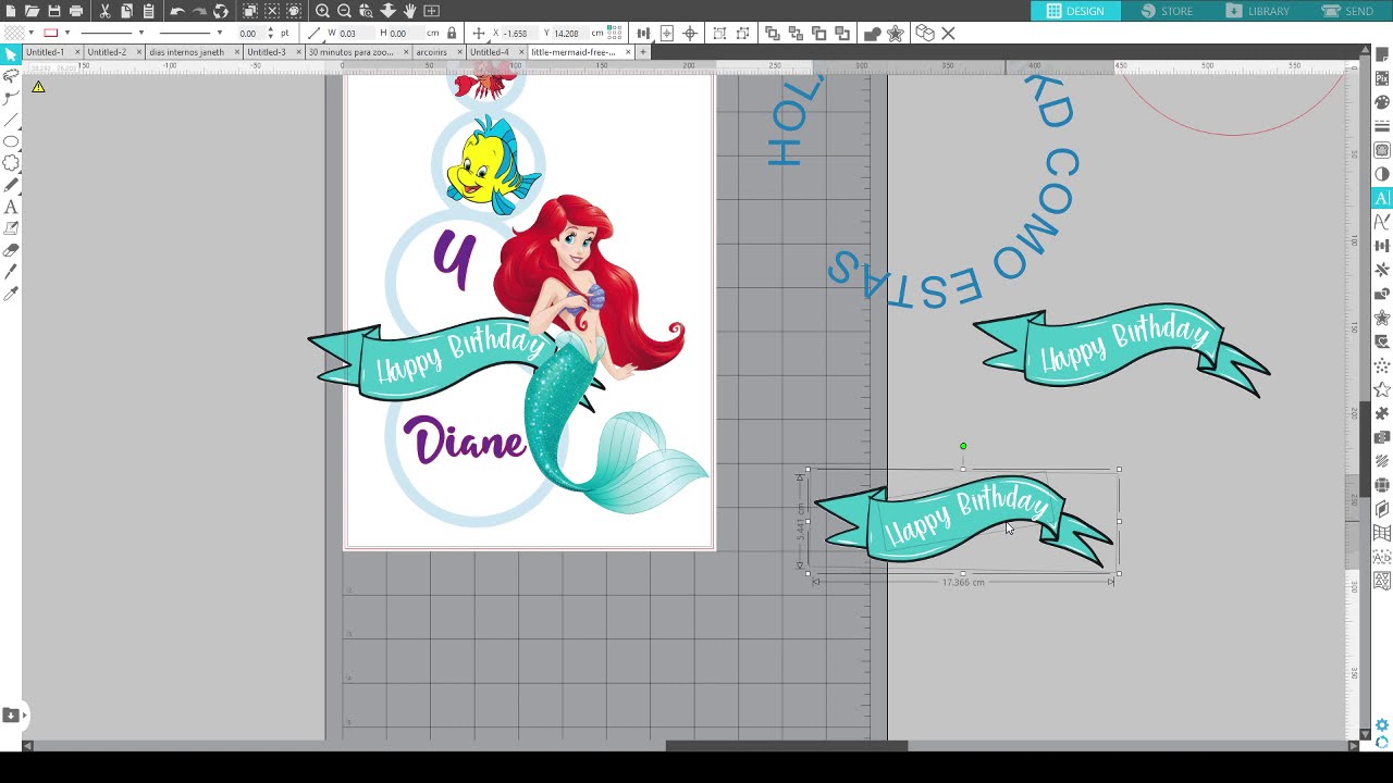 Como darle forma a un texto usando una figura: Silhouette Studio.