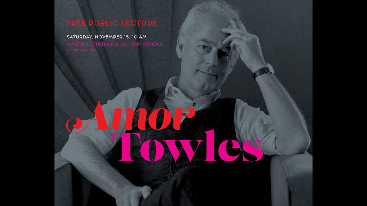 2025 Literary Award Public Lecture Featuring Amor Towles
