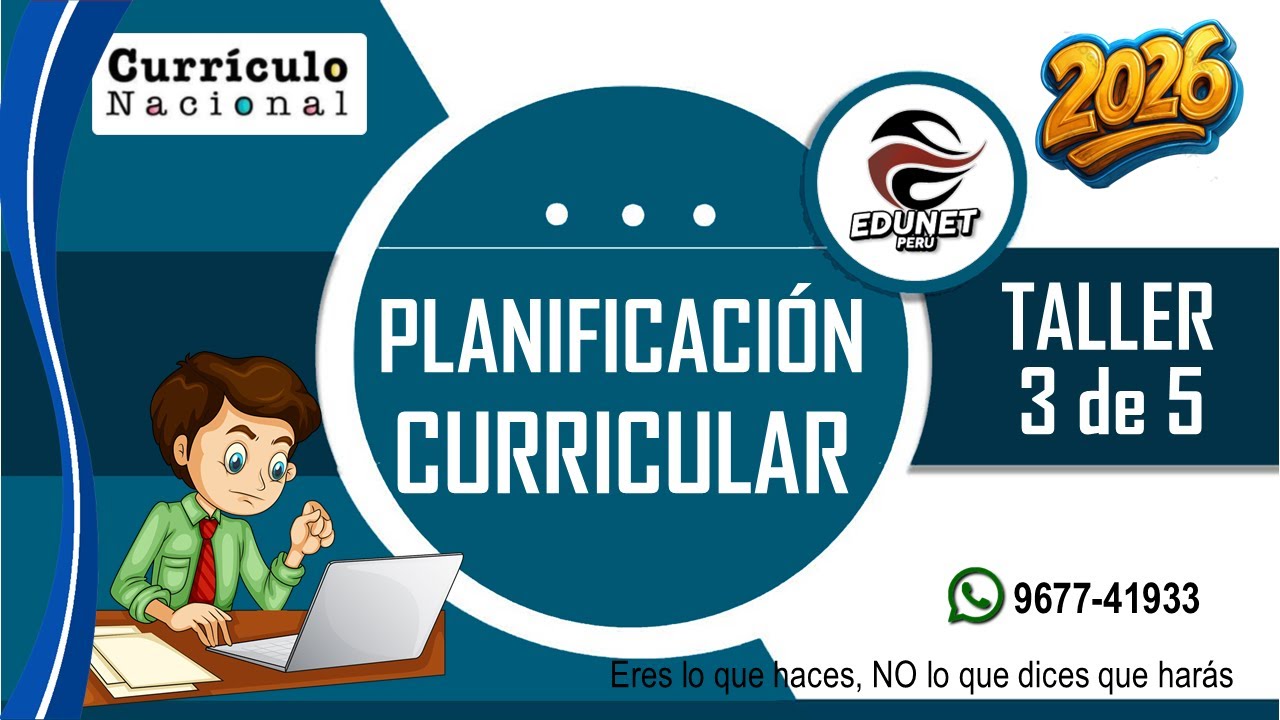 Taller 03 | Planificación Curricular 2026