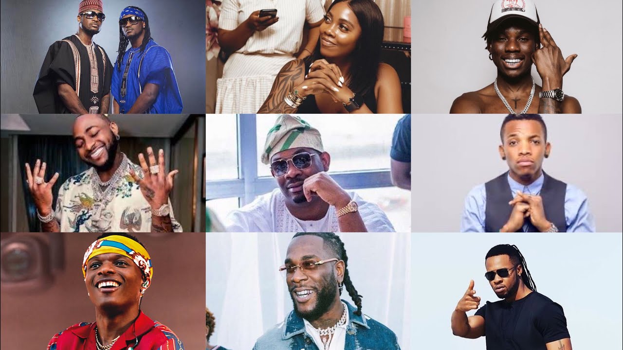 Voici les 5 artiste  nigérians les plus riche💵💵 /-/en 2025