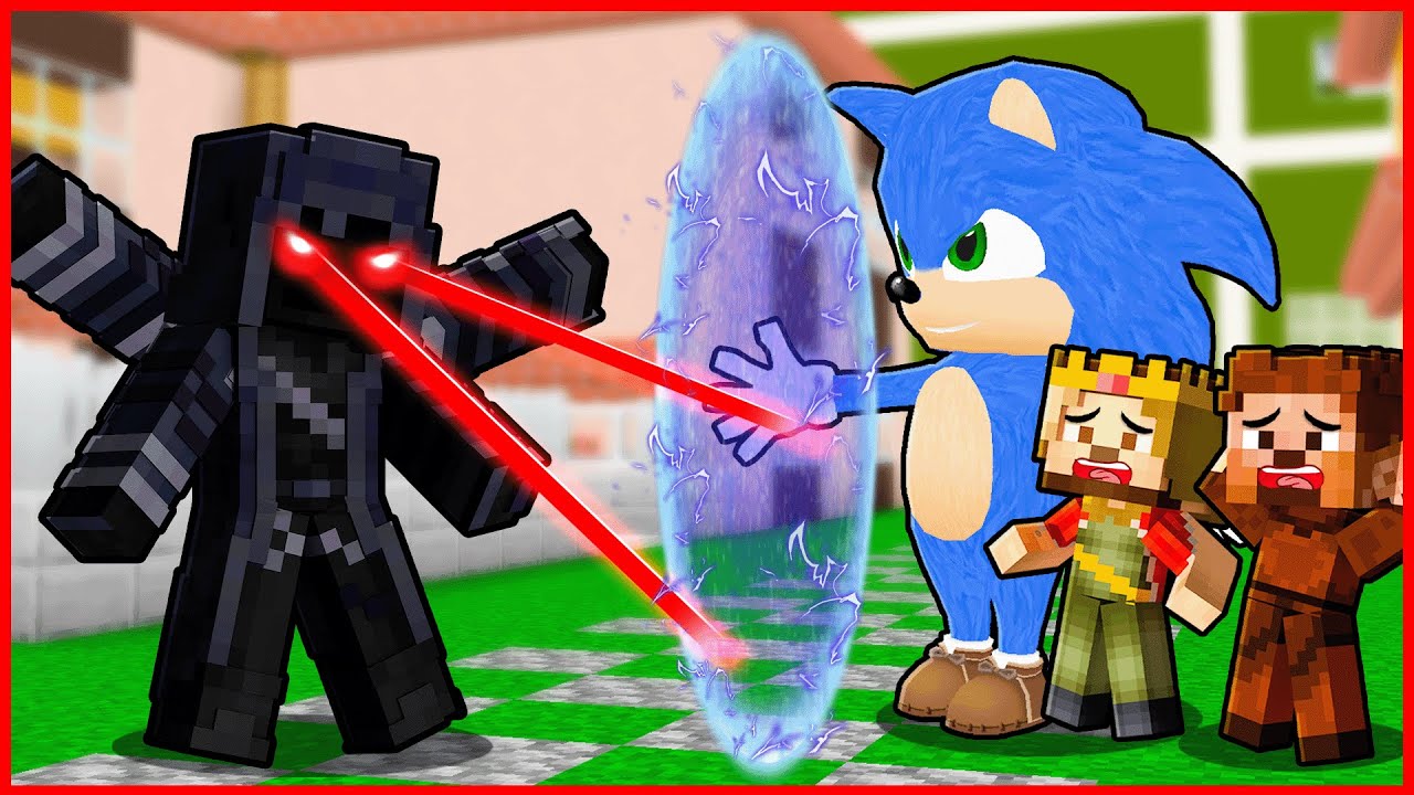 SONİC BİZİ KORKUNÇ BÜYÜCÜDEN KORUYOR! 😱 - Minecraft