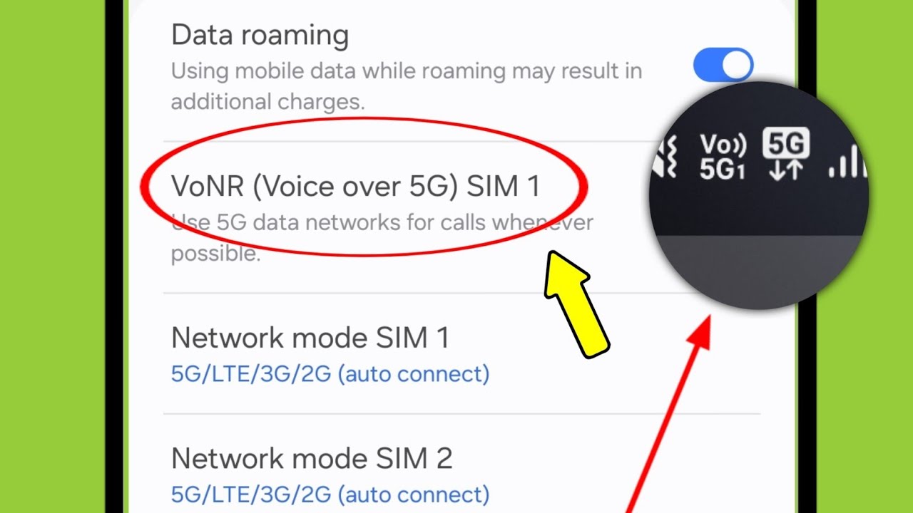 Как включить VoNR 5G-звонки на Android | Phone Me Voice over 5G kaise on kare