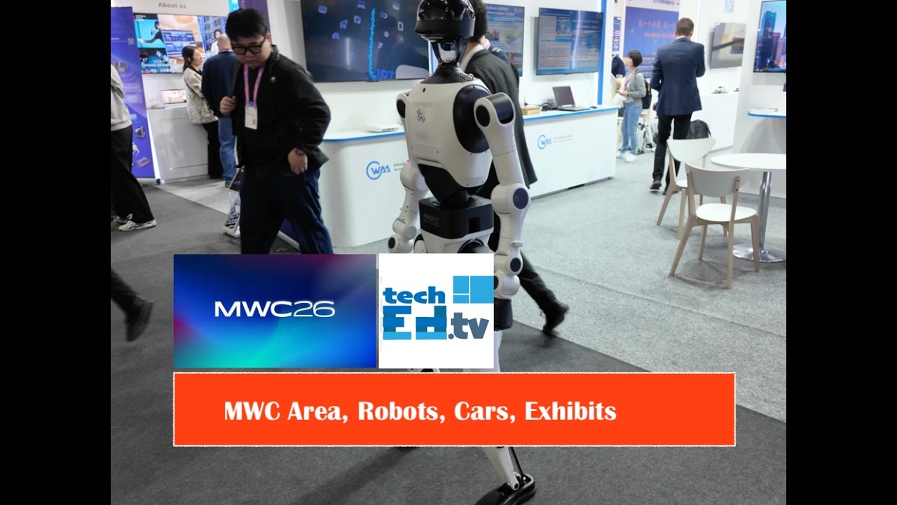 MWC  (Day 1) - Robots, Walking Tour - Xiaom Superi Car, Robot Battles, Robot Dancing #mwc