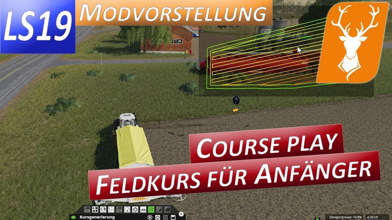 LS19 Wie erstellt man einen Feldkurs mit Courseplay. Tutorial f&uuml;r Anf&auml;nger