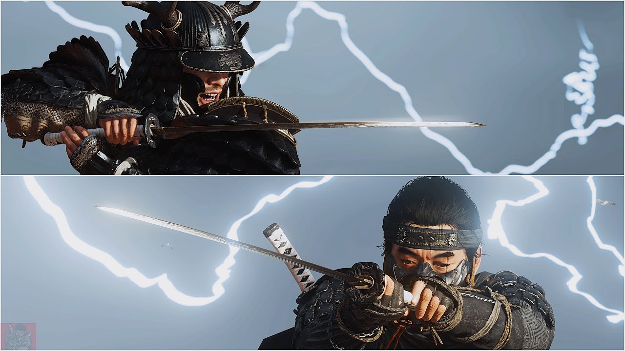 Ghost of Tsushima - Ghost vs Samurai Brutal Combat Lethal+ (No Damage)