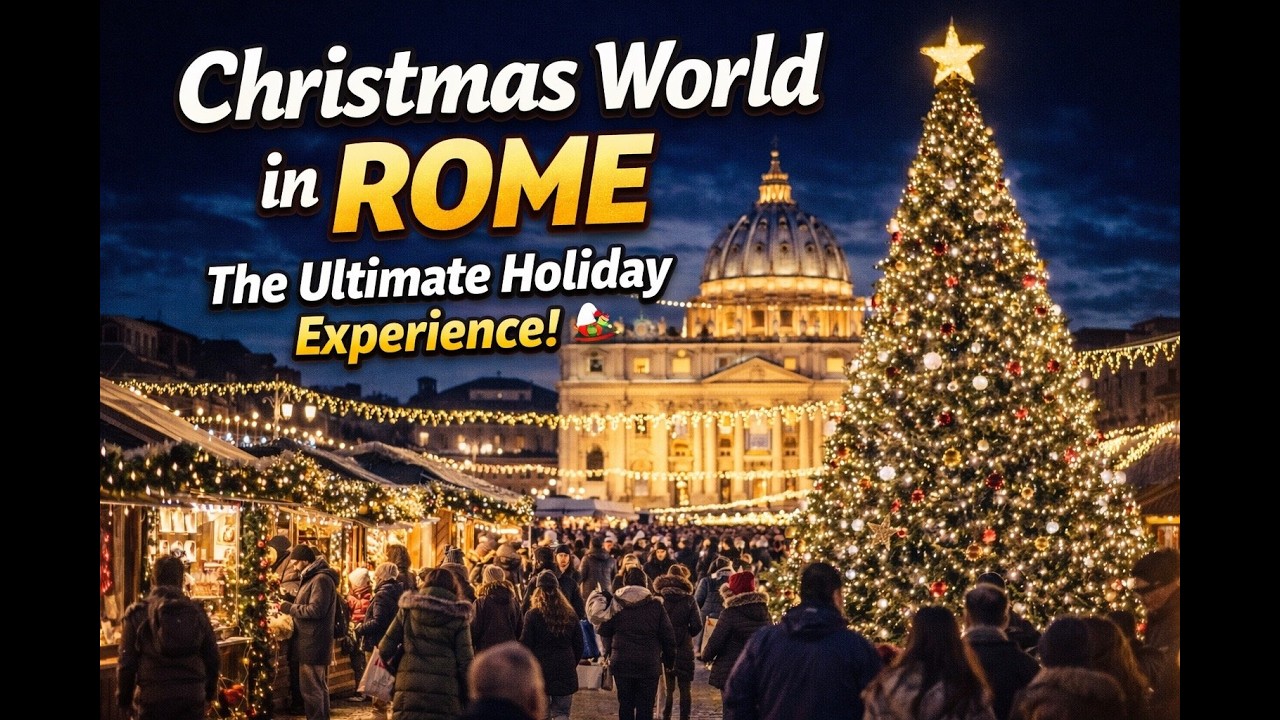 Christmas World in Rome 🎄✨ | Magical Holiday Village Tour