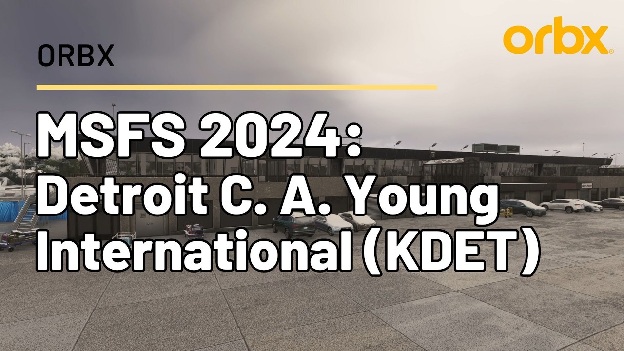 Orbx - Lotnisko Detroit Coleman A. Young International (KDET) - pierwsze wrażenia | MSFS 2024