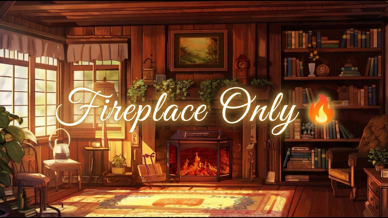 Crackling Fireplace for Deep Sleep 🔥 No Music (10 Hours)