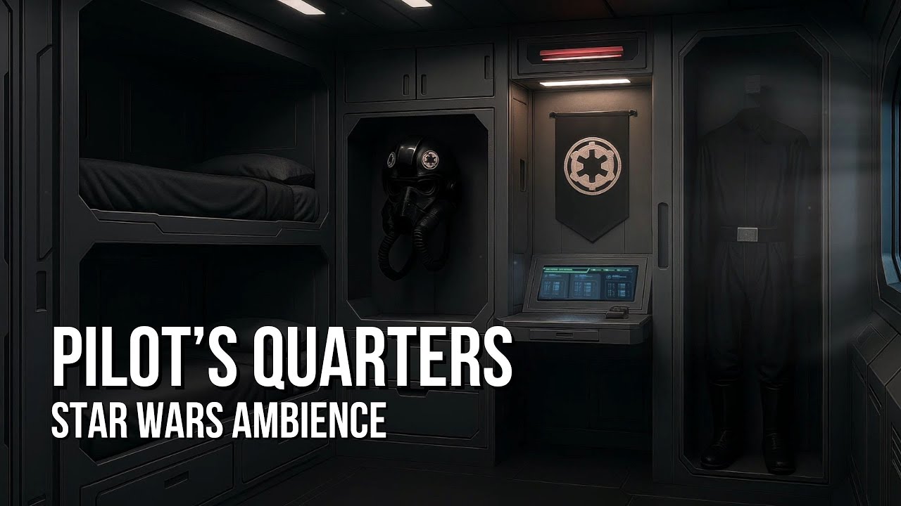 Imperial Pilot's Quarters | Star Wars Ambience | TIEs, Star Destroyer Ambience, Quiet Chatter
