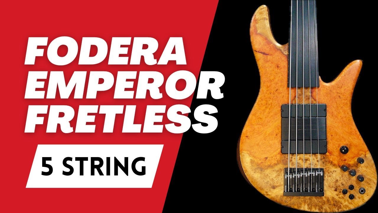 Fretless Bass: Fodera Emperor Bolt-On (Custom) 5 String