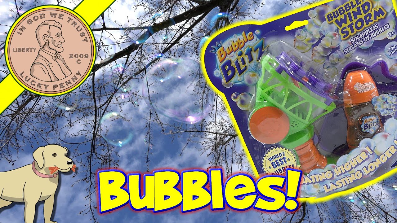 Bubble Windstorm Kids Bubble Toy Orange Scented Bubbles!