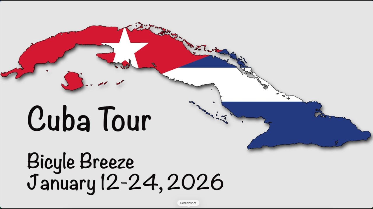 Cuba Bike Trip January 12-24, 2026